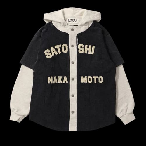 Satoshi Nakamoto Knapp Ranch Baseball Hoodie 'Black/Grey'