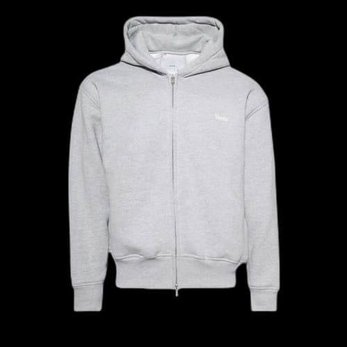 Rhude Classique Full-Zip Hoodie 'Heather Grey'
