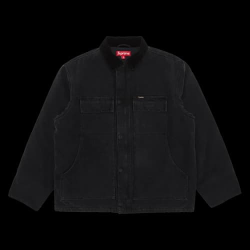Supreme Old English Canvas Work Jacket 'Black'