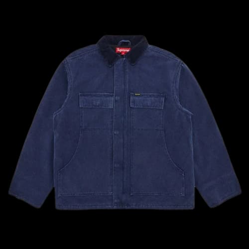 Supreme Old English Canvas Work Jacket 'Navy'