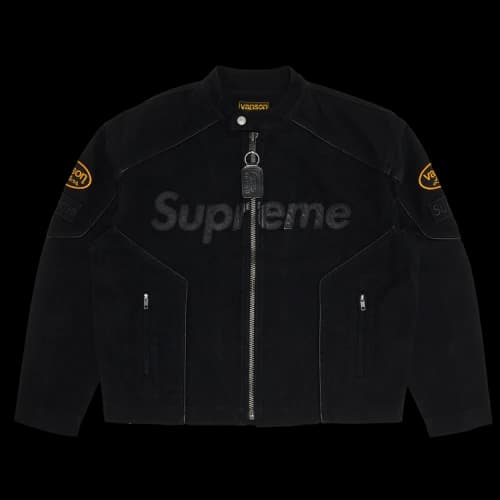 Supreme x Vanson Leathers x Cordura Cotton Jacket 'Black'