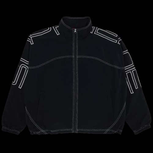 Supreme Spellout Embroidered Track Jacket 'Black'