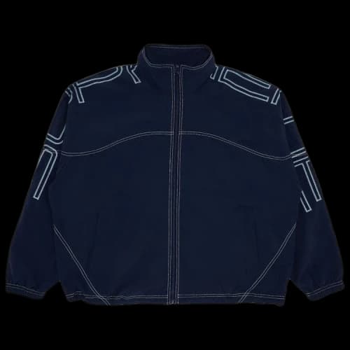 Supreme Spellout Embroidered Track Jacket 'Navy'