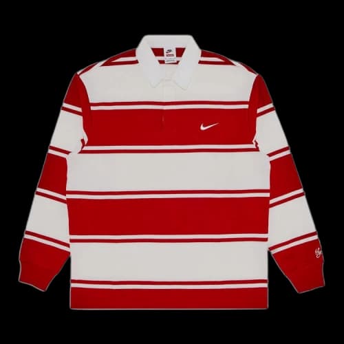 Supreme x Nike Stripe Rugby 'Red'