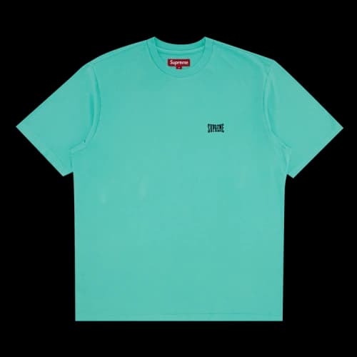 Supreme Warm Up Washed Short-Sleeve Top 'Aqua'