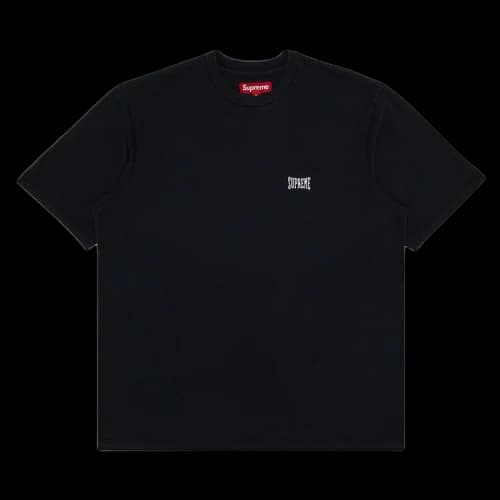 Supreme Warm Up Washed Short-Sleeve Top 'Black'