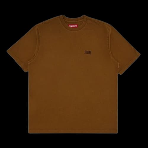 Supreme Warm Up Washed Short-Sleeve Top 'Brown'