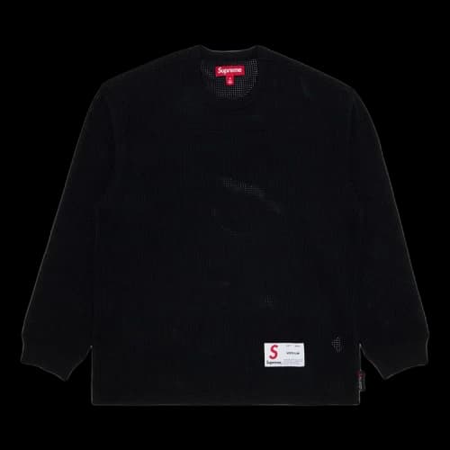 Supreme Polartec Mesh Long-Sleeve Football Top 'Black'