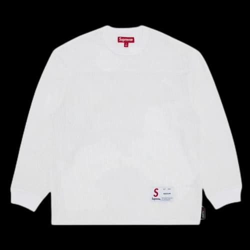 Supreme Polartec Mesh Long-Sleeve Football Top 'White'