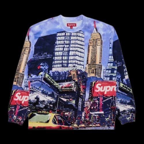 Supreme Skyline Sequin Long-Sleeve Top 'Day'