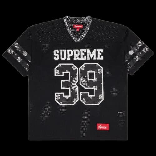 Supreme Bandana Football Jersey 'Black'