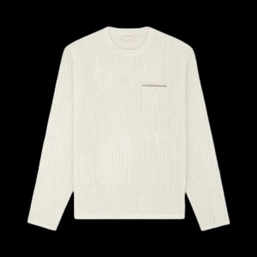 Aimé Leon Dore Long-Sleeve Mesh Knit Tee 'Pristine'