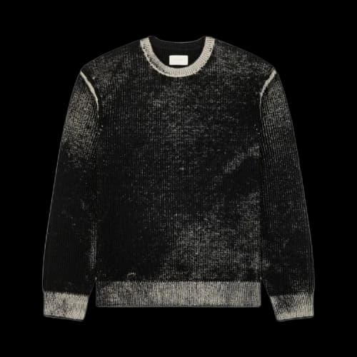Aimé Leon Dore Kalloni Shaker Stitch Sweater 'Jet Black'