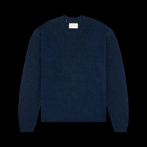 Aimé Leon Dore Checkered Crewneck Sweater 'Indigo'