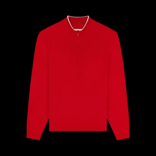 Aimé Leon Dore Crest Knit Cycling Jersey 'Red'