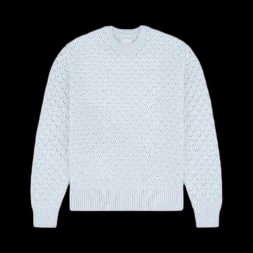 Aimé Leon Dore Eyelet Knit Crewneck Sweater 'Skywriting'