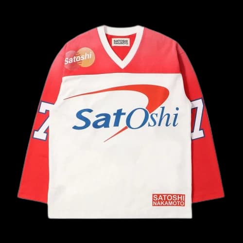 Satoshi Nakamoto Bank Of Satoshi Jersey 'White/Red'