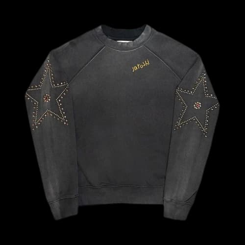 Satoshi Nakamoto Star Studded Crewneck 'Black'