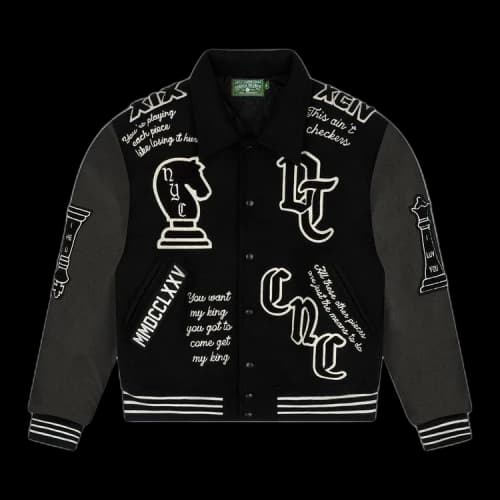 Denim Tears Grandmaster Varsity Jacket 'Black'