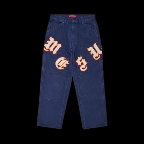 Supreme Old English Canvas Double Knee Painter Pant 'Navy'