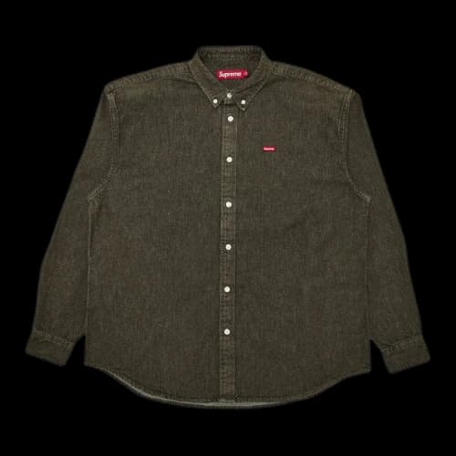 Supreme Small Box Denim Shirt 'Olive'