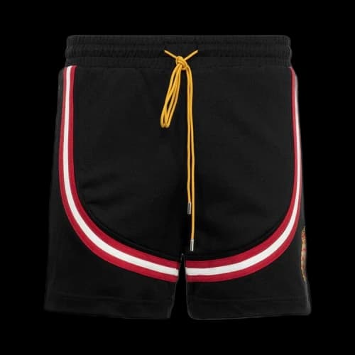 Rhude Crest Veille Track Shorts 'Black/White/Red'