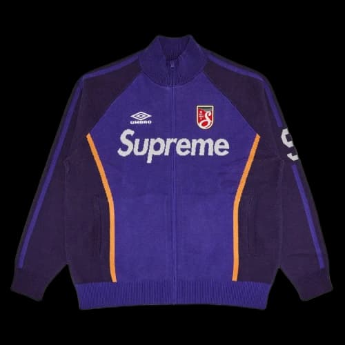 Supreme x Umbro Zip Up Sweater 'Purple'