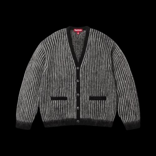 Supreme 2-Tone Mohair Cardigan 'Black'