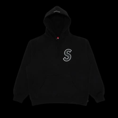 Supreme S Logo Hooded Sweatshirt 'Black'