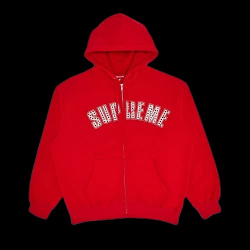 Supreme x B.B. Simon Zip Up Hooded Sweatshirt 'Red'