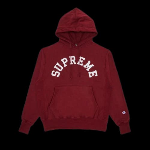 Supreme Champion Hooded Sweatshirt 'Cardinal'