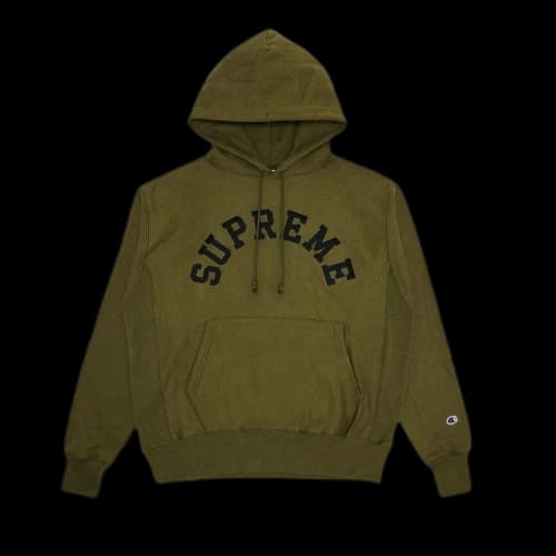 Supreme Champion Hooded Sweatshirt 'Olive'