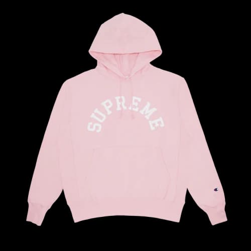 Supreme Champion Hooded Sweatshirt 'Pink'