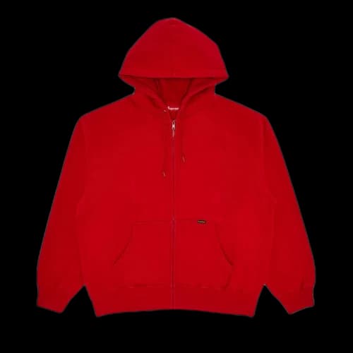 Supreme Work Zip Up Hooded Sweatshirt 'Red'