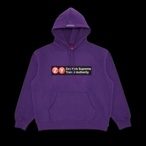 Supreme x Zoo York Hooded Sweatshirt 'Purple'