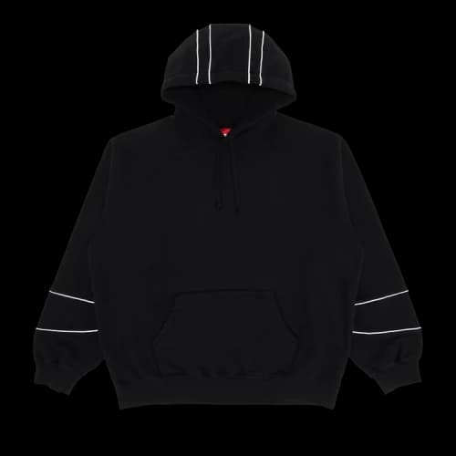 Supreme Paneled Hooded Sweatshirt 'Black'