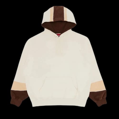 Supreme Paneled Hooded Sweatshirt 'Natural'