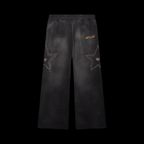Satoshi Nakamoto Star Studded Sweatpants 'Black'