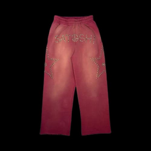 Satoshi Nakamoto Star Studded Sweatpant 'Red'