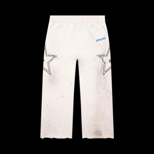 Satoshi Nakamoto Star Studded Sweatpant 'White'