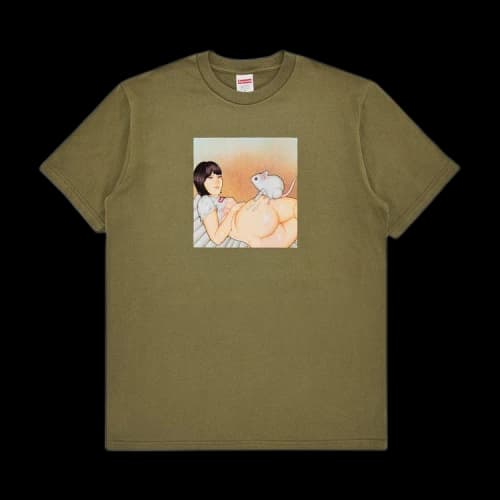 Supreme Mouse Tee 'Light Olive'