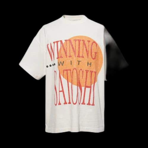 Satoshi Nakamoto Winning T-Shirt 'White'