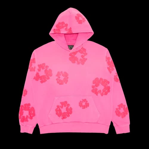 Denim Tears Mono Cotton Wreath Hoodie 'Pink'
