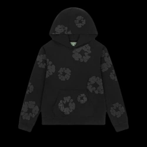 Denim Tears Mono Wreath Hoodie 'Black'