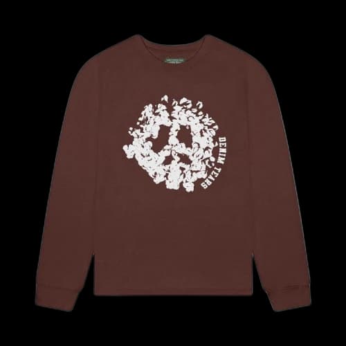 Denim Tears Peace Wreath Long-Sleeve Tee 'Brown'