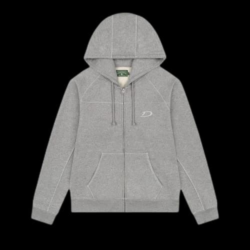Denim Tears Court Lines Zip Hoodie 'Grey'