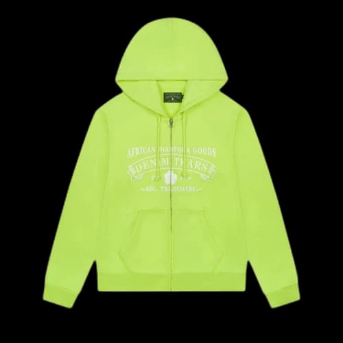 Denim Tears ADG Zip Hoodie 'Lime'