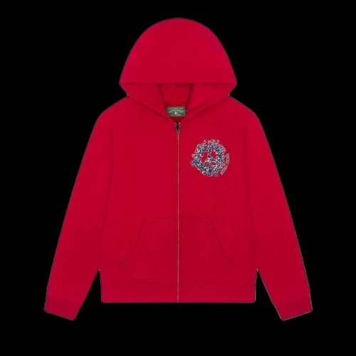 Denim Tears Denim University Zip Hoodie 'Red'