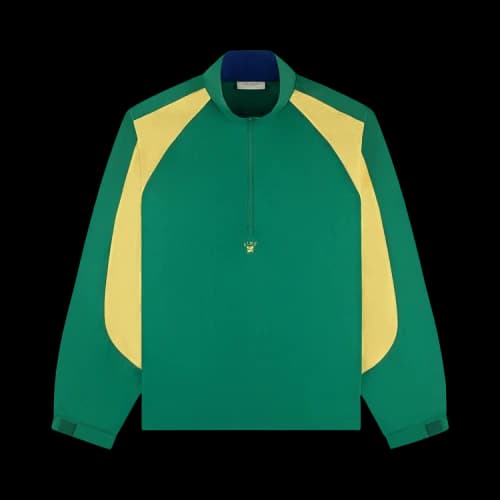 Aimé Leon Dore Crest Nylon Half-Zip Pullover 'Green Jacket'