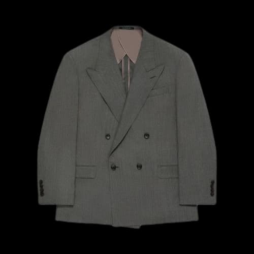 Aimé Leon Dore Double-Breasted Tropical Wool Suit Jacket 'Green'